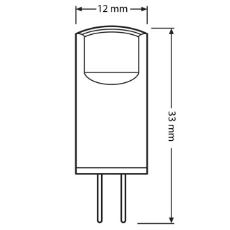 LED žiarovka G4 kapsula 0,9W  10W 100lm 2700K Warm 320° OSRAM 2PAK