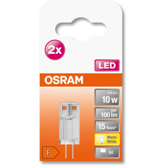 LED žiarovka G4 kapsula 0,9W  10W 100lm 2700K Warm 320° OSRAM 2PAK