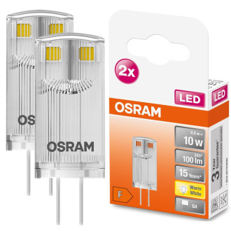 LED žiarovka G4 kapsula 0,9W  10W 100lm 2700K Warm 320° OSRAM 2PAK