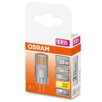 LED žiarovka G4 s päticou 2,6W  30W 300lm 2700K Warm 320° OSRAM Star