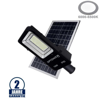 LED Solar Powered Street Light + batéria EQUIV. 40W Studená biela