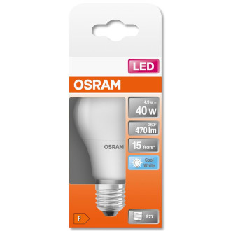 LED žiarovka E27 A60 4,9W  40W 470lm 4000K Neutrálna 200° OSRAM STAR