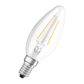 LED žiarovka E14 B35 1,5W  15W 136lm 2700K Warm 300° Filament OSRAM STAR