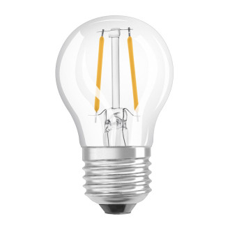 LED žiarovka E27 P45 1,5W  15W 136lm 2700K Warm 300° Filament OSRAM STAR