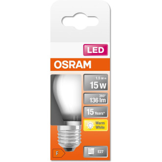 LED žiarovka E27 P45 1,5W  15W 136lm 2700K Warm 300° Filament OSRAM STAR