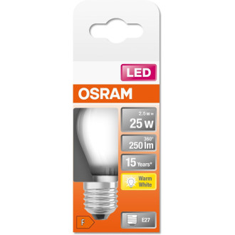 LED žiarovka E27 P45 2,5W  25W 250lm 2700K Warm 300° Filament OSRAM STAR