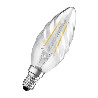 LED žiarovka E14 BW35 2,5W  25W 250lm 2700K Warm 300° Filament OSRAM STAR