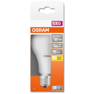 LED žiarovka E27 A60 8,5W  60W 806lm 2700K Warm 200° OSRAM STAR