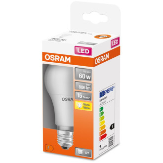 LED žiarovka E27 A60 8,5W  60W 806lm 2700K Warm 200° OSRAM STAR