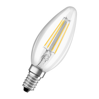 LED žiarovka E14 B35 4W  40W 470lm 4000K Neutrálne 300° vlákno OSRAM STAR