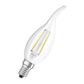 LED žiarovka E14 BA35 2,5W  25W 250lm 2700K Warm 300° Filament OSRAM STAR