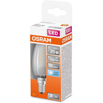 LED žiarovka E14 B35 2,5W  25W 250lm 4000K Neutrálne 300° vlákno OSRAM STAR