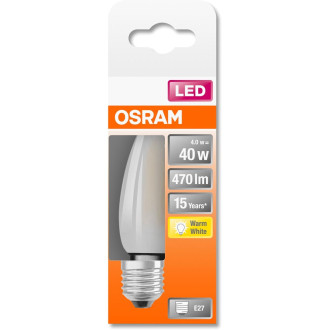 LED žiarovka E27 B35 4W  40W 470lm 2700K Warm 300° Filament OSRAM STAR