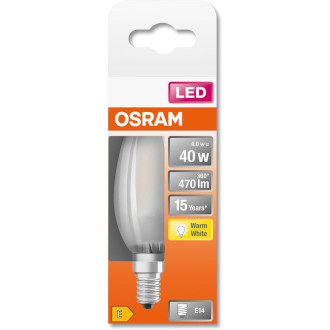 LED žiarovka E14 B35 4W  40W 470lm 4000K Neutrálne 300° vlákno OSRAM STAR