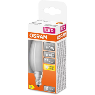 LED žiarovka E14 B35 5,5W  60W 806lm 2700K Warm 300° Filament OSRAM STAR