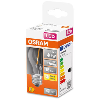 LED žiarovka E27 P45 4W  40W 470lm 2700K Warm 300° Filament OSRAM STAR