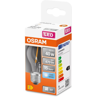 LED žiarovka E27 P45 4W  40W 470lm 4000K Neutrálne 300° vlákno OSRAM STAR