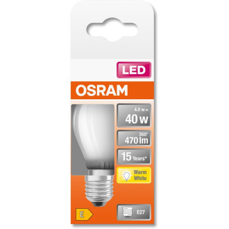 LED žiarovka E27 P45 4W  40W 470lm 2700K Warm 300° Filament OSRAM STAR