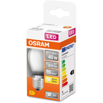 LED žiarovka E27 P45 4W  40W 470lm 2700K Warm 300° Filament OSRAM STAR