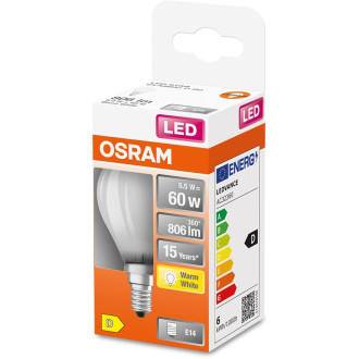 LED žiarovka E14 P45 5,5W  60W 806lm 2700K Warm 300° Filament OSRAM STAR