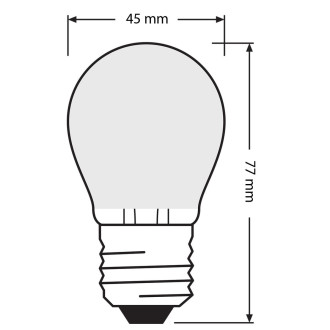 LED žiarovka E27 P45 5,5W  60W 806lm 2700K Warm 300° Filament OSRAM STAR