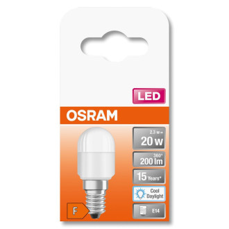 LED žiarovka E14 T26 2,3W  20W 200lm 6500K Cold 160° OSRAM STAR