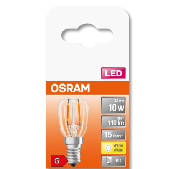 LED žiarovka E14 T26 2,2W  10W 110lm 2700K Warm 320° Filament OSRAM STAR