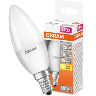 LED žiarovka E14 B35 3,3W  25W 250lm 2700K Warm 200° OSRAM STAR