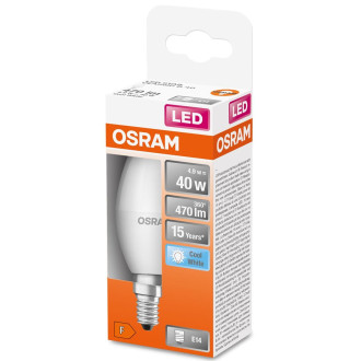 LED žiarovka E14 B35 4,9W  40W 470lm 4000K Neutrálna 200° OSRAM STAR