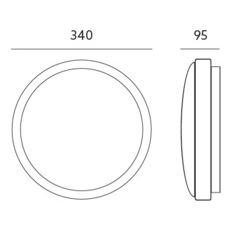 Stropné LED svietidlo ROMERO 2xE27 IP20 KOBI