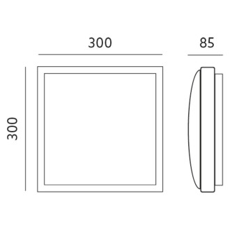 Stropné LED svietidlo SAMIRA S 2x E27 30cm IP20 KOBI