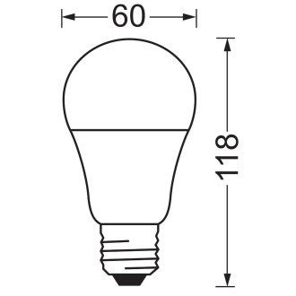 2PAK LED žiarovka E27 A60 10W  75W 1055lm 4000K Neutral 200° OSRAM VALUE