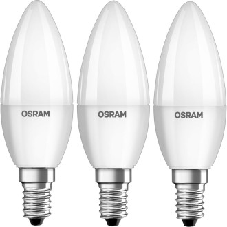 3PAK LED žiarovka E14 B35 4,9W  40W 470lm 3000K Warm 220° OSRAM VALUE