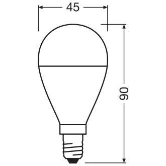 3PAK LED žiarovka E14 P45 7W  60W 806lm 3000K Warm 200° OSRAM VALUE