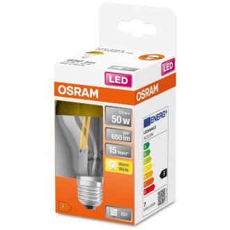 LED žiarovka E27 A60 7W  50W 650lm 2700K Warm OSRAM Mirror Gold