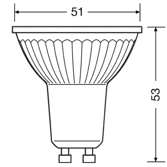 3x GU10 LED žiarovka 4,3W  50W 350lm 2700K Warm 36° OSRAM STAR