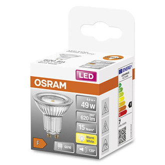 Žiarovka LED GU10 6,9W  49W 620lm 2700K Warm 120° OSRAM STAR