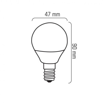 LED žiarovka G45-AP E14 5W LED WiFi CCT+RGB