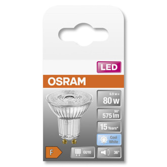 LED žiarovka GU10 6,9W  80W 575lm 4000lm Neutrálna 36° OSRAM STAR