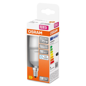 LED žiarovka E14 10W  75W 1050lm 6500K Cold 200° OSRAM STAR STICK