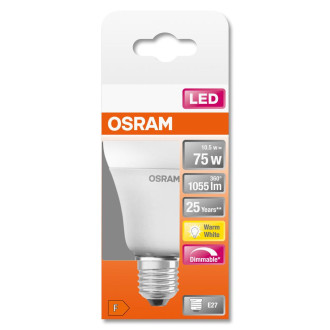 LED žiarovka E27 A60 10,5W  75W 1055lm 2700K Warm 220° OSRAM SUPERSTAR Dimmable