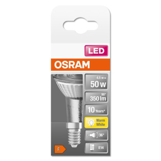 LED žiarovka E14 R50 4,5W  50W 350lm 2700K Warm 36° OSRAM STAR