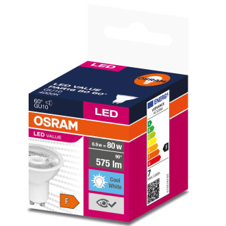 LED žiarovka GU10 6,9W  80W 575lm 4000K Neutrálna 60° OSRAM Value