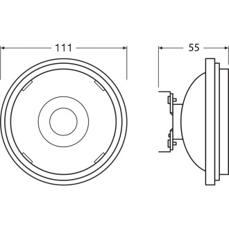 LED žiarovka G53 AR111 7,2W  50W 450lm 2700K Warm 40° CRI90 OSRAM Parathom Dimmable