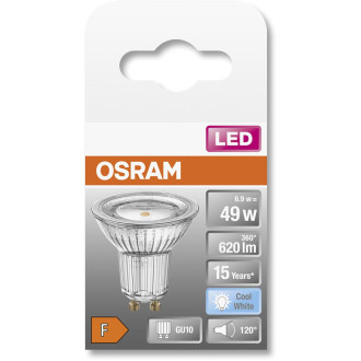 LED žiarovka GU10 6,9W  49W 620lm 4000lm Neutrálna 120° OSRAM SUPER STAR