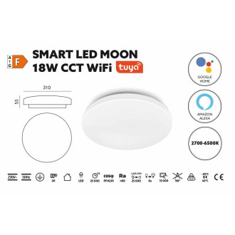 SMART LED Svietidlo MOON 18W CCT WiFi