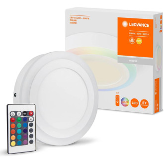 LED panelové stropné svietidlo COLOR WHITE 18W 1020lm 3000K Warm RGB 20cm LEDVANCE