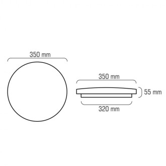 RGB LED plafón 36w