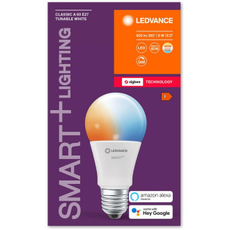 E27 A60 9W 806lm CCT LEDVANCE SMART+ ZigBee stmievateľná LED žiarovka