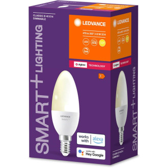 LED žiarovka E14 B40 4,9W 470lm 2700K Warm LEDVANCE SMART+ ZigBee Dimmable